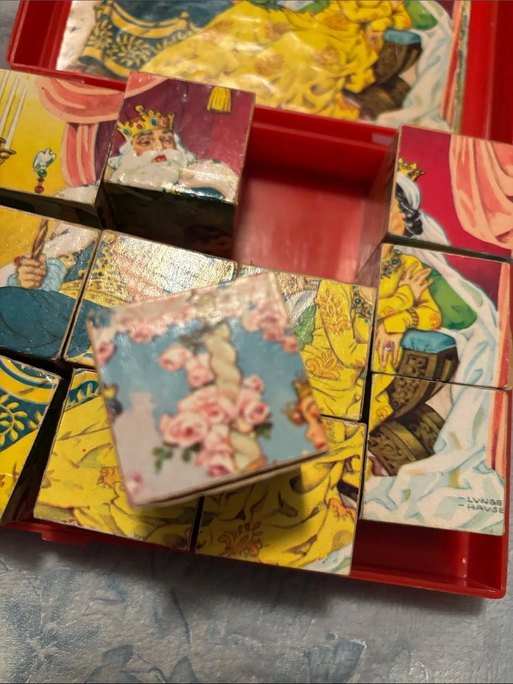 Vintage Eichorn West German Fairy Tale Block Puzzle